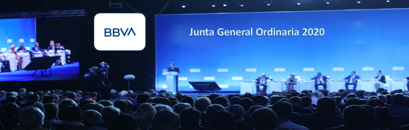 La sociedad BBVA anuncia Junta General Ordinaria de Accionistas 2020