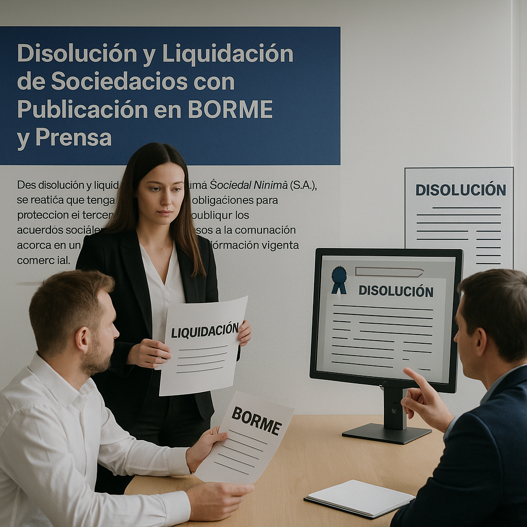 Disolución y liquidación de sociedades