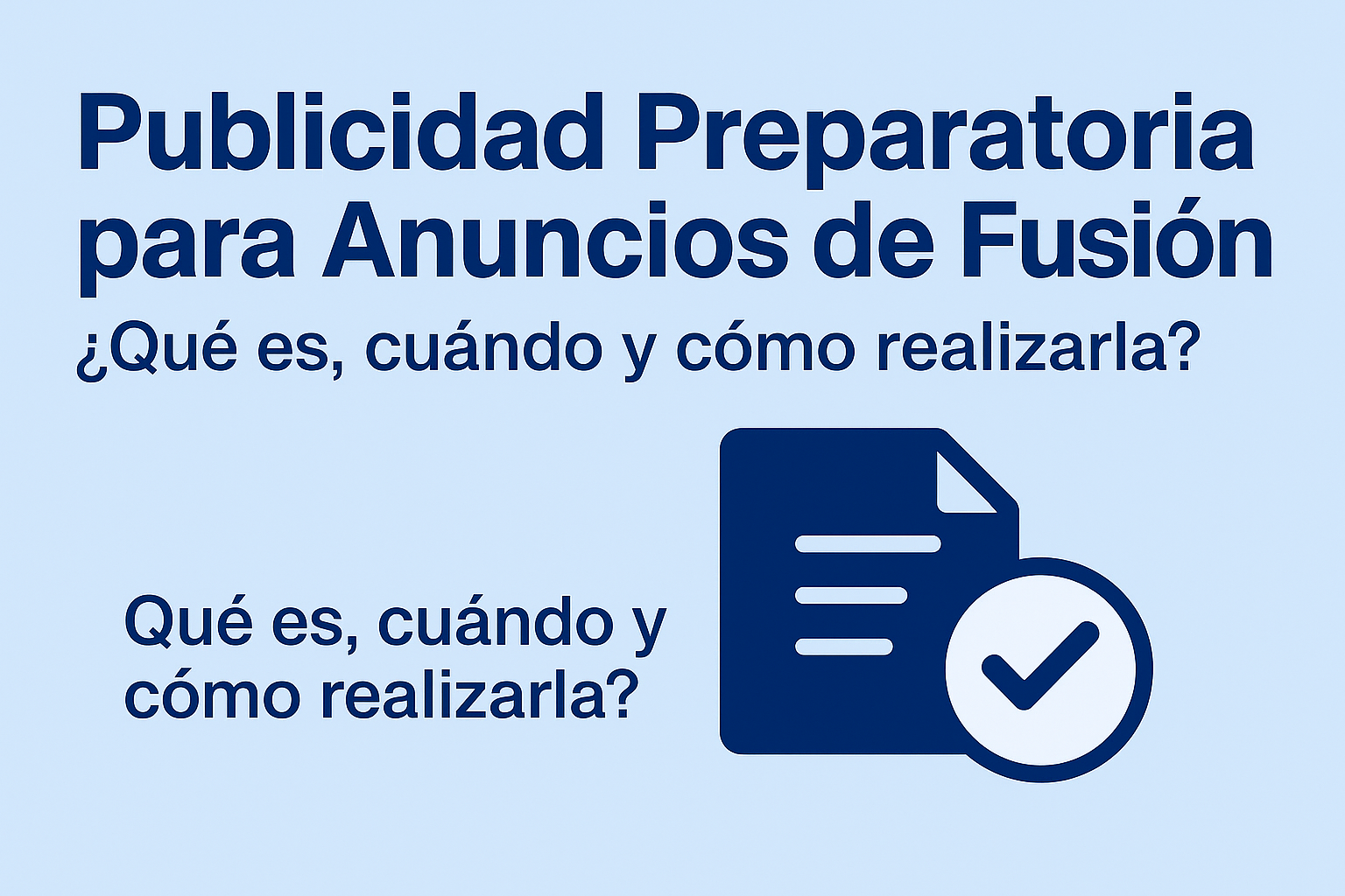 【Publicar Anuncio de Publicidad Preparatoria para Anuncio de Fusión】· Anuncios Legales