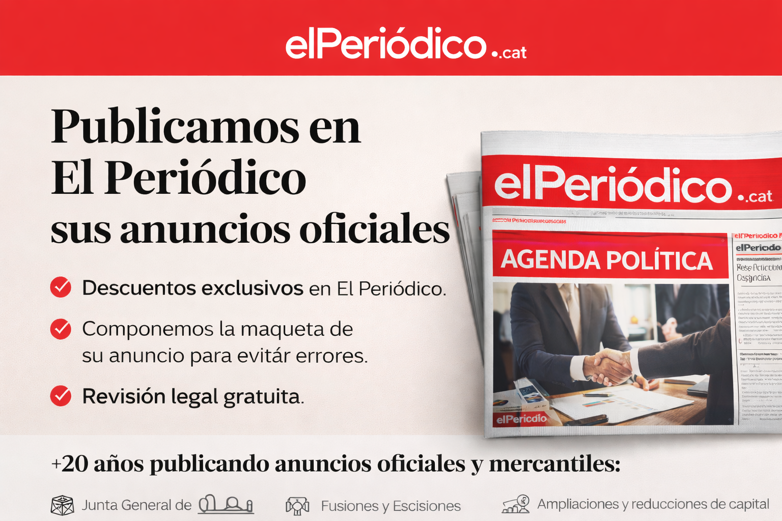 【Publicar en El Periodico Cataluña】· Anuncios Legales<br> <span style=