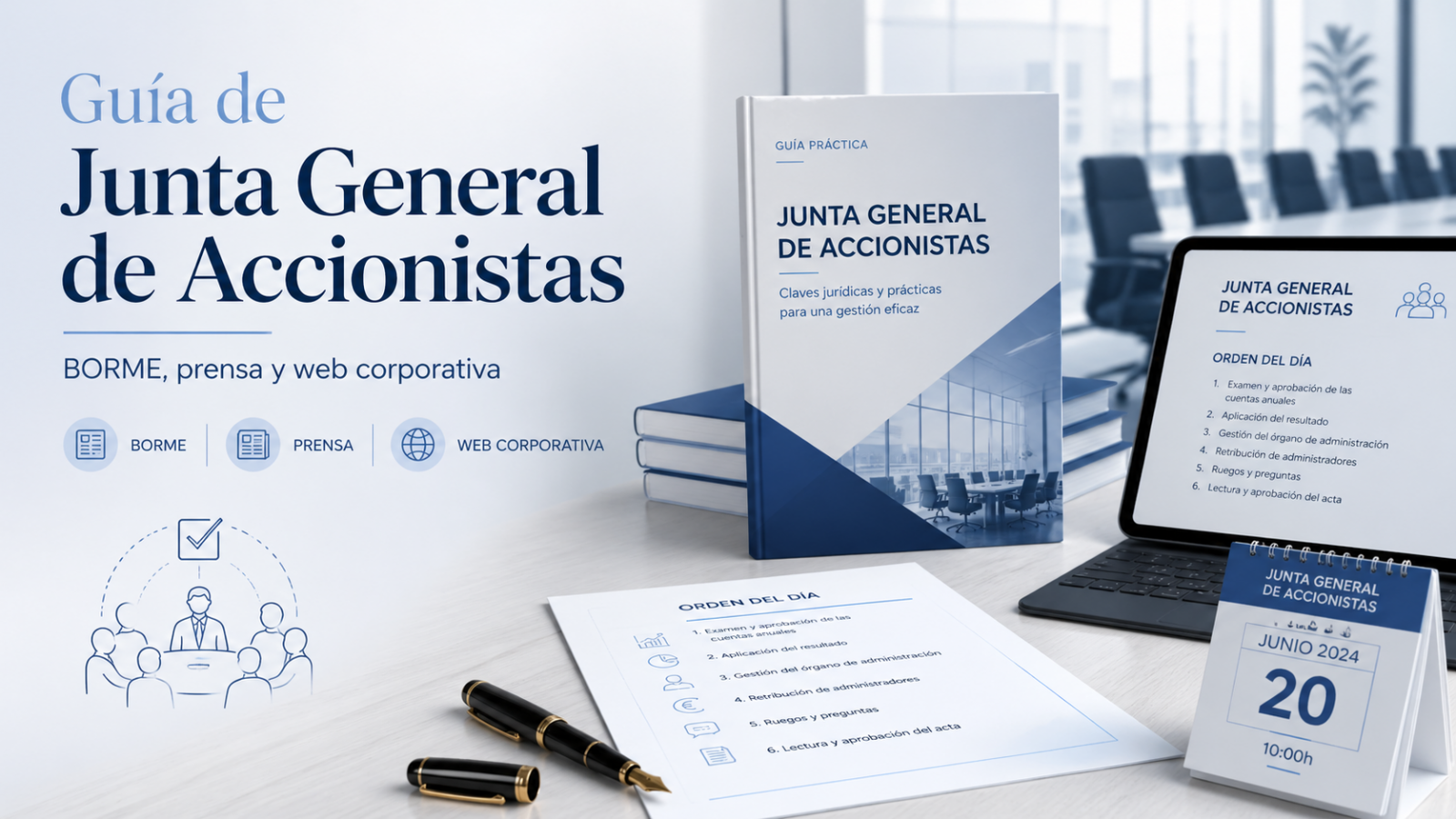 Guía para publicar una convocatoria de Junta General de Accionistas