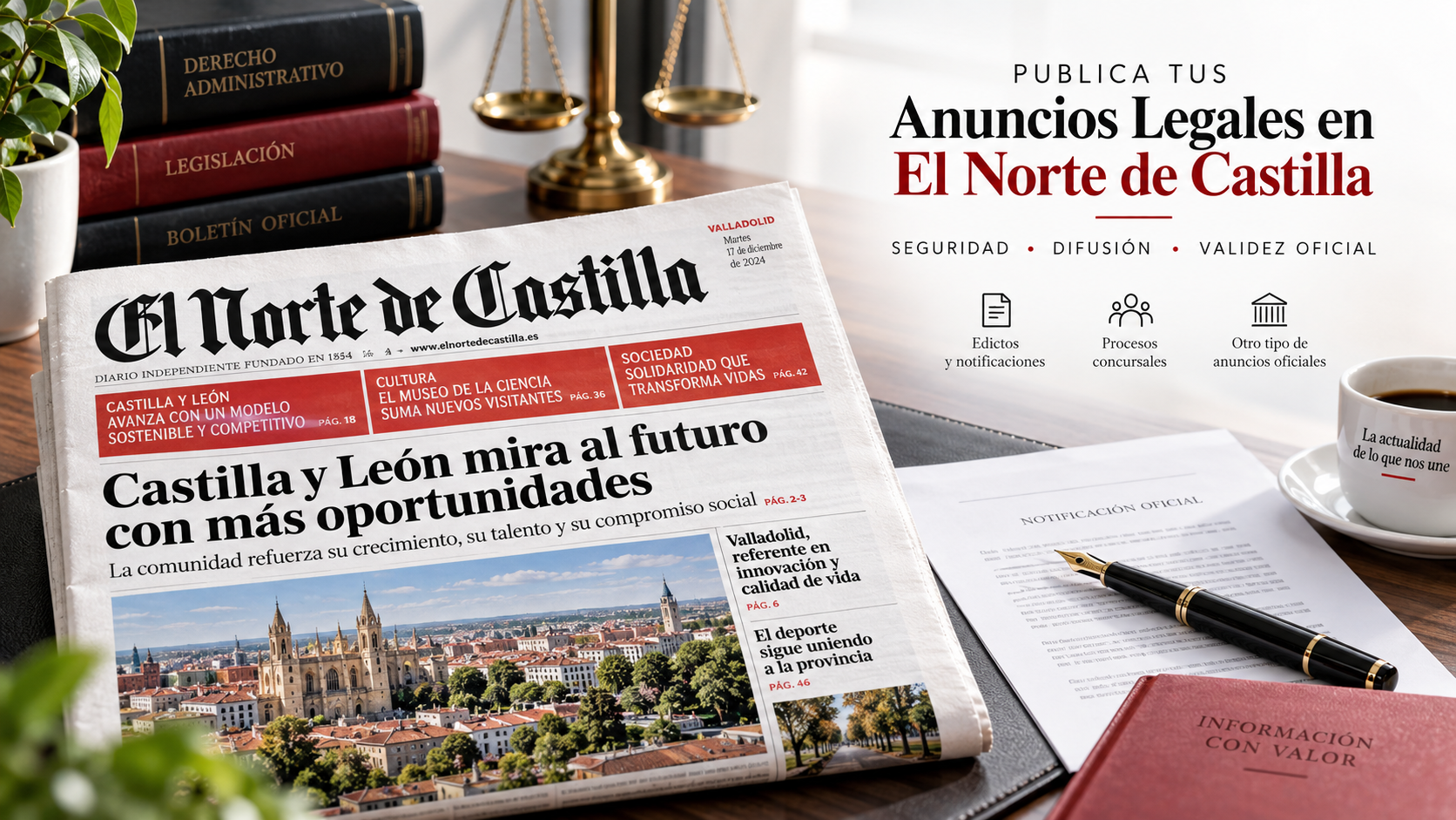 Publicar anuncio legal en El Norte de Castilla