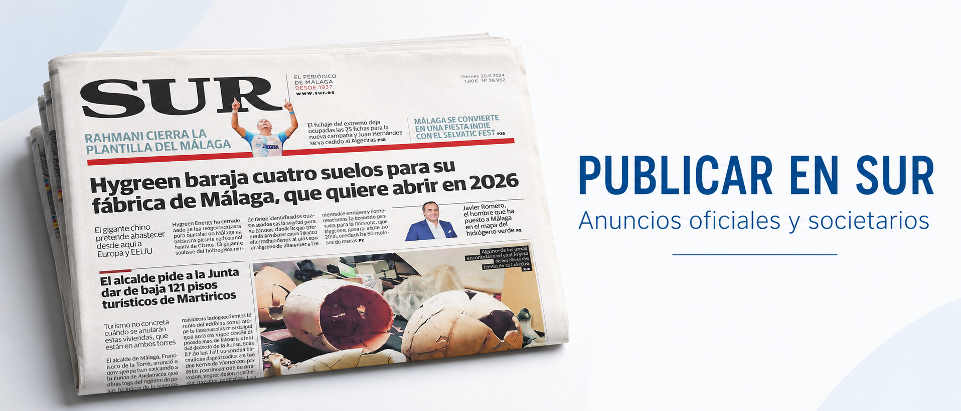 Publicar anuncio legal en Diario Sur