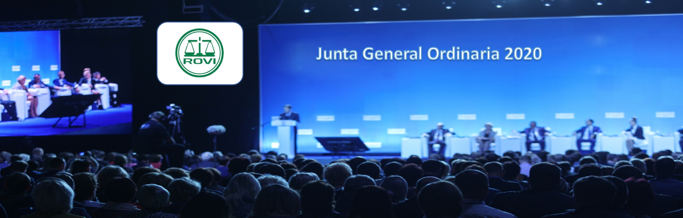 La sociedad Rovi anuncia Junta General Ordinaria de Accionistas 2020